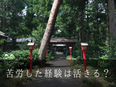 「苦労」って人生にとって必要なことなのかね